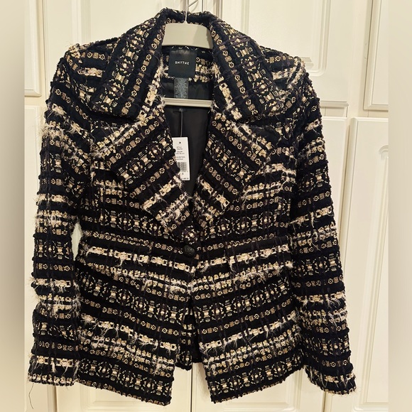 Smythe Metallic Boucle Jacket NWT sz8 - Picture 2 of 9